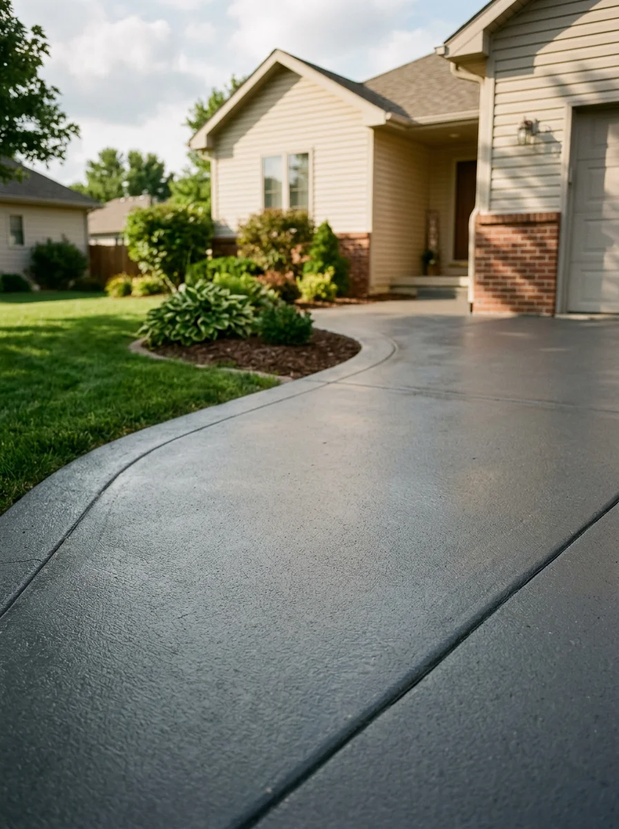 Exterior detail of a Haysville home showing quality construction and professional finishing.