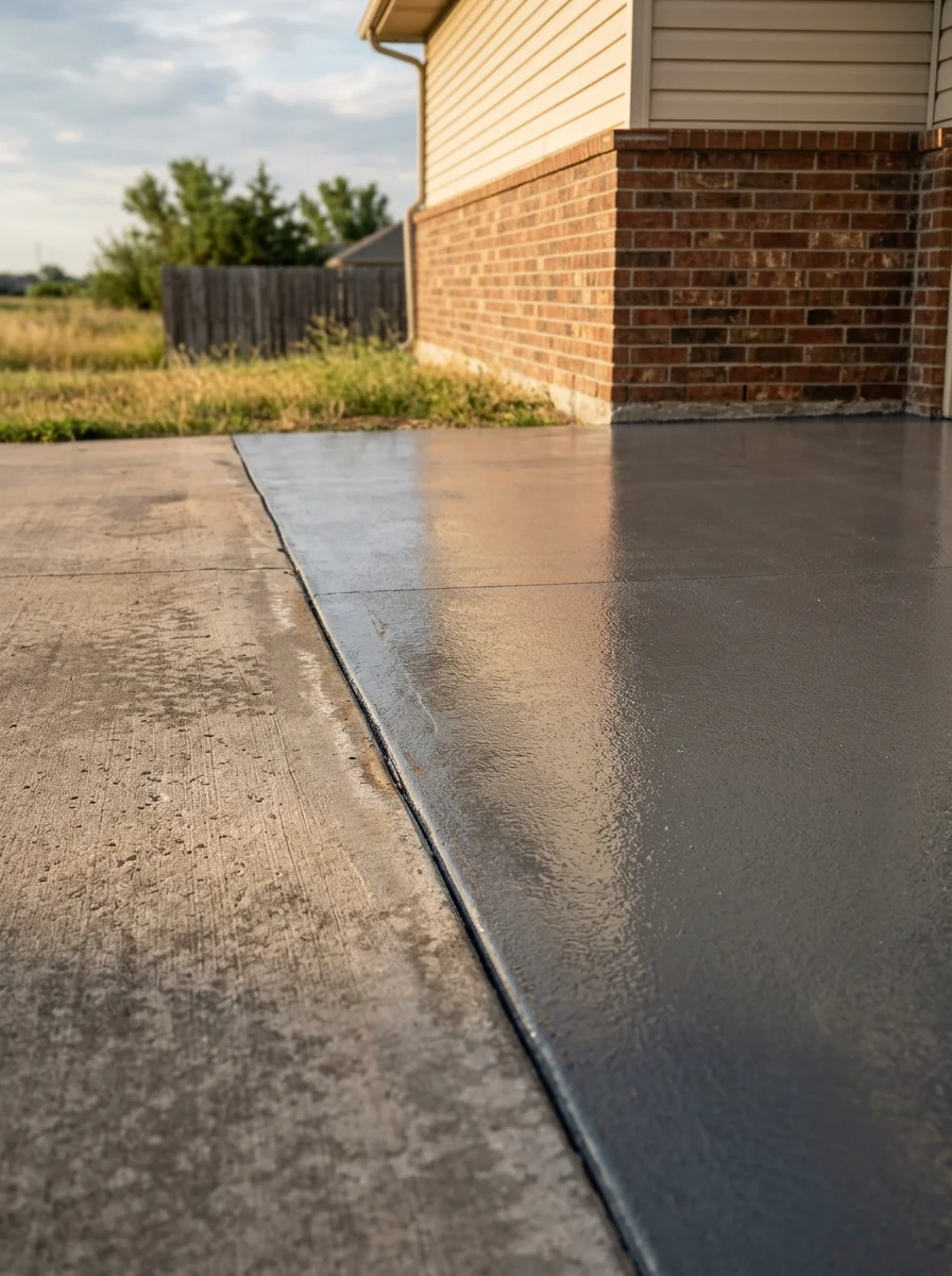 Close-up of a Wichita home's exterior showing quality craftsmanship and attention to detail.